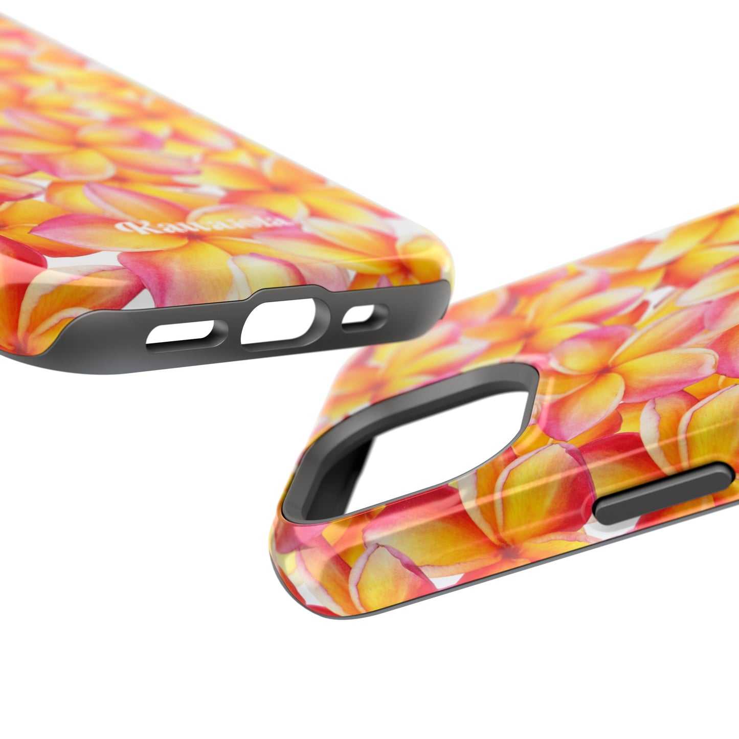 White Plumeria MagSafe Tough Phone Case