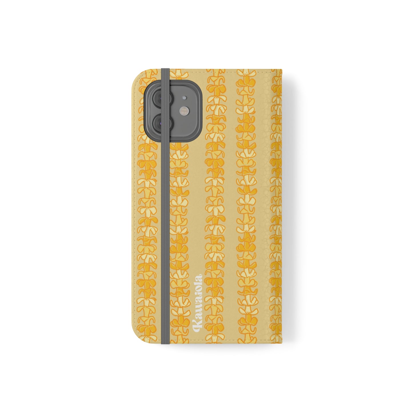 Golden Puakenikeni Lei Flip Case