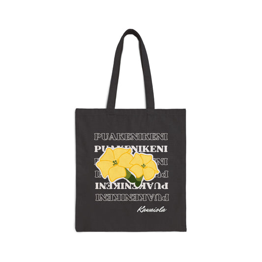 Double Puakenikeni Canvas Tote Bag