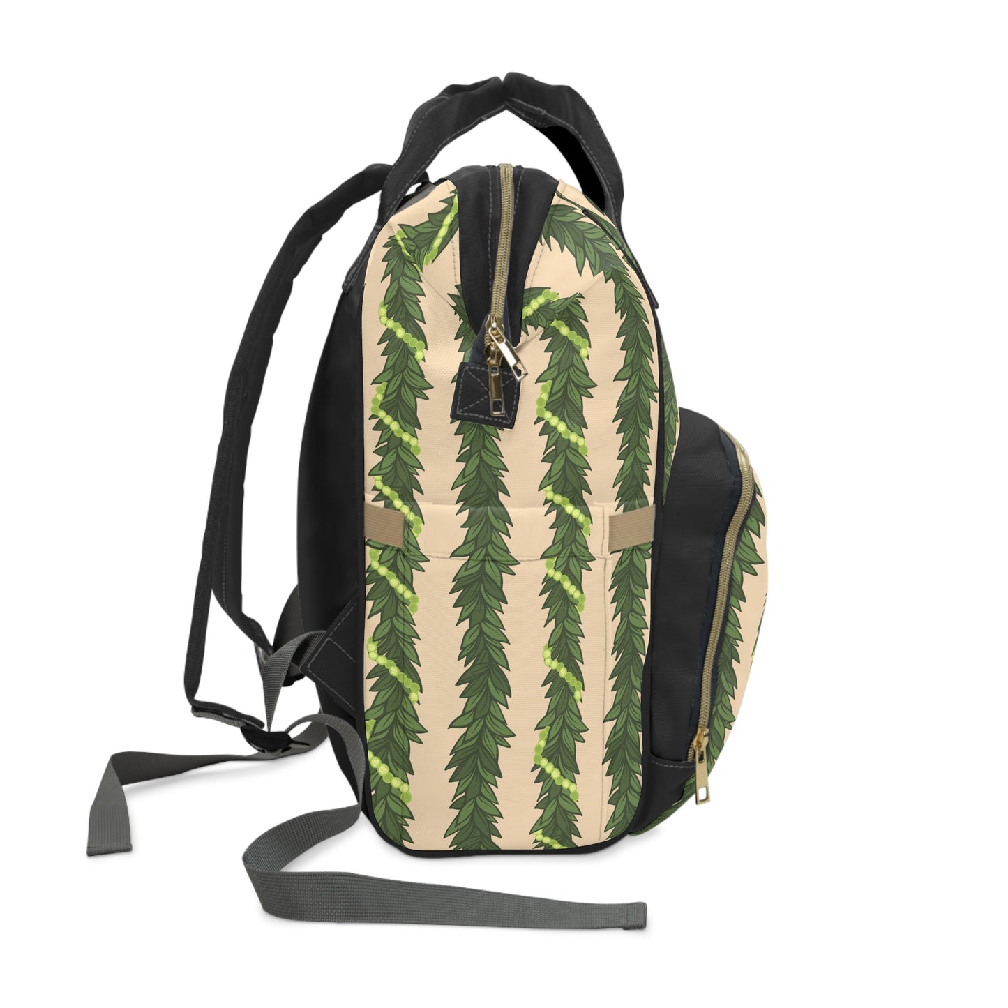 Maile & Mokihana Lei Diaper Backpack