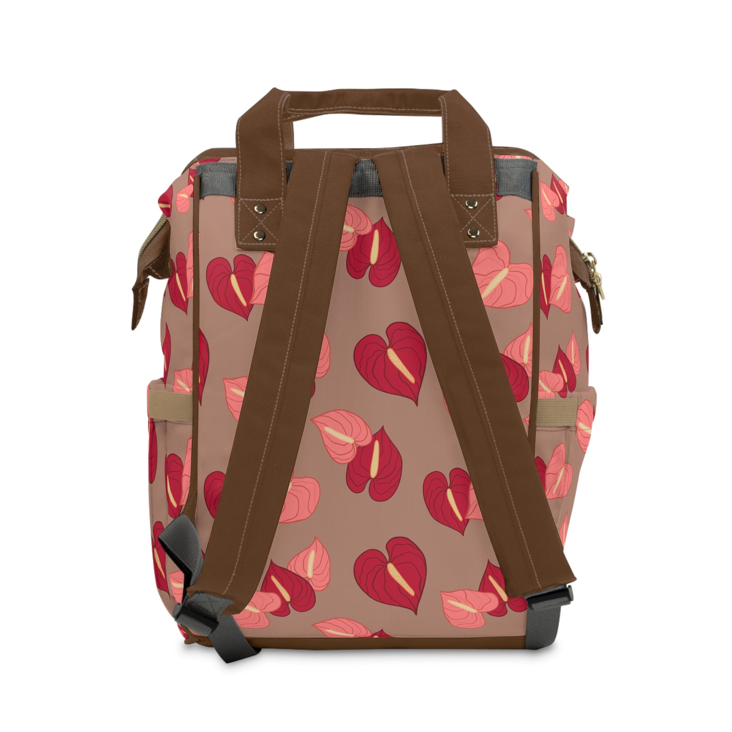 Anthrium (Red/Pink) Diaper Backpack