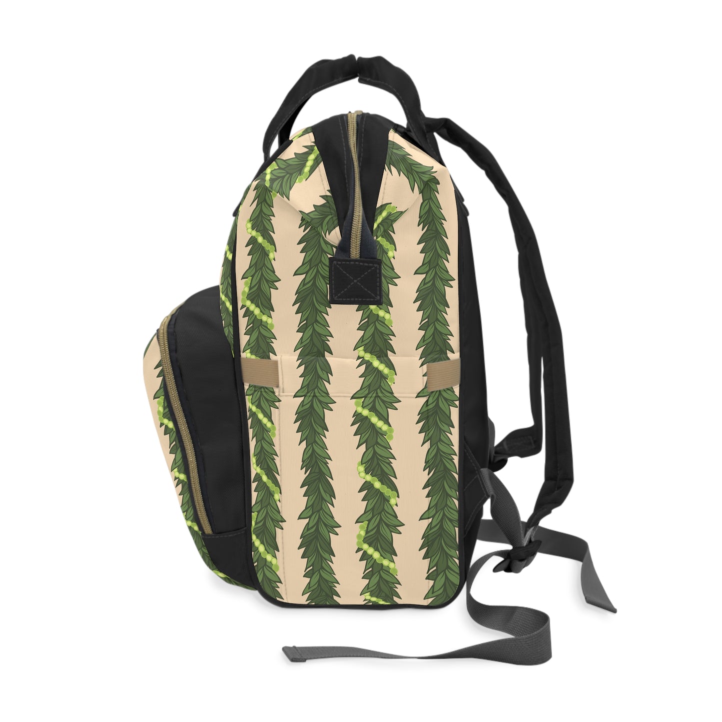 Maile & Mokihana Lei Diaper Backpack