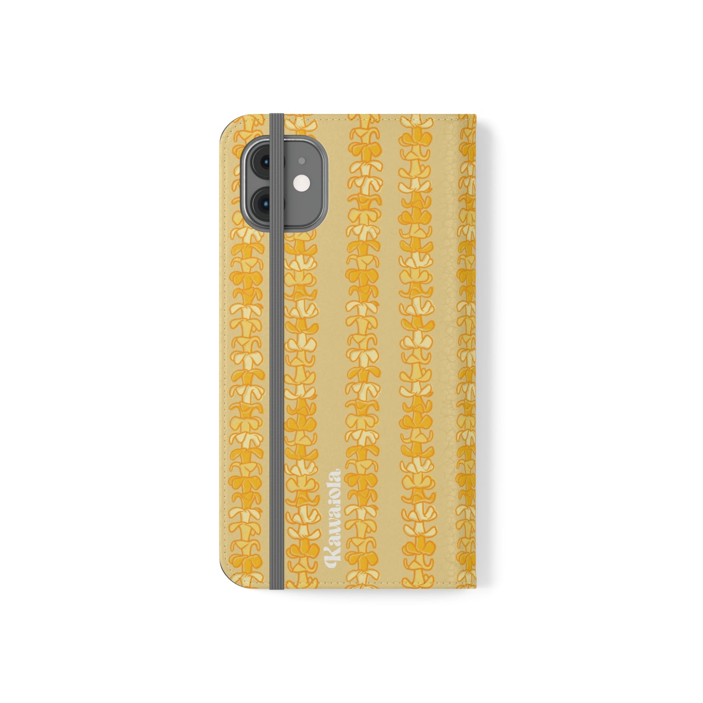 Golden Puakenikeni Lei Flip Case