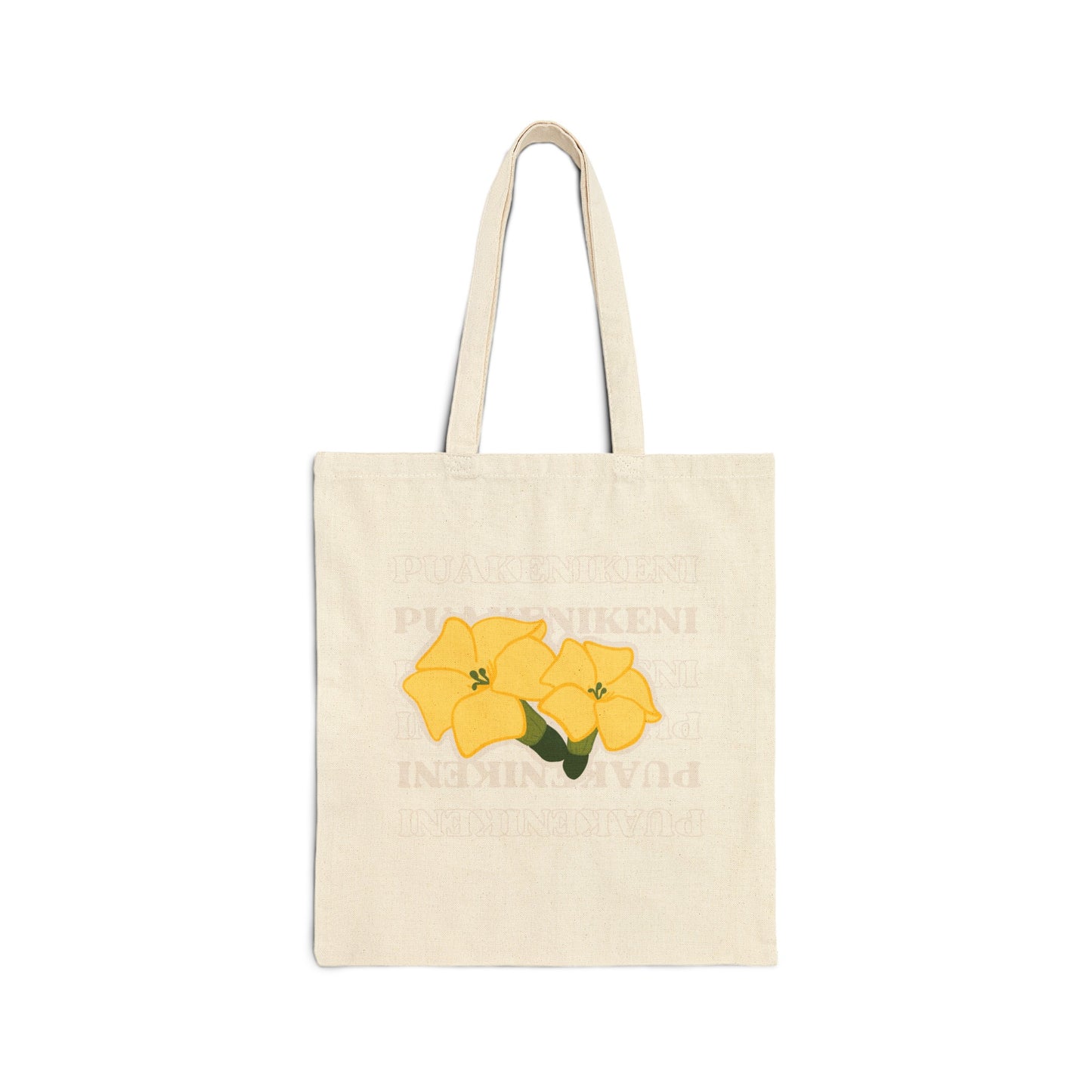 Double Puakenikeni Canvas Tote Bag