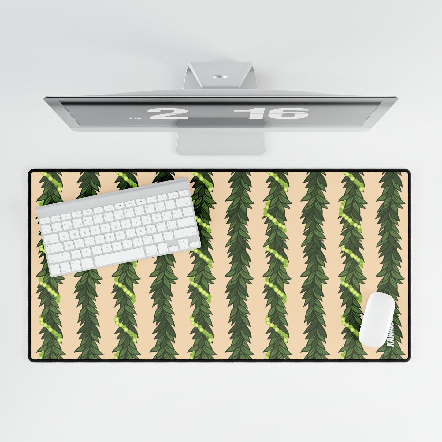 Maile & Mokihana Lei Desk Mat