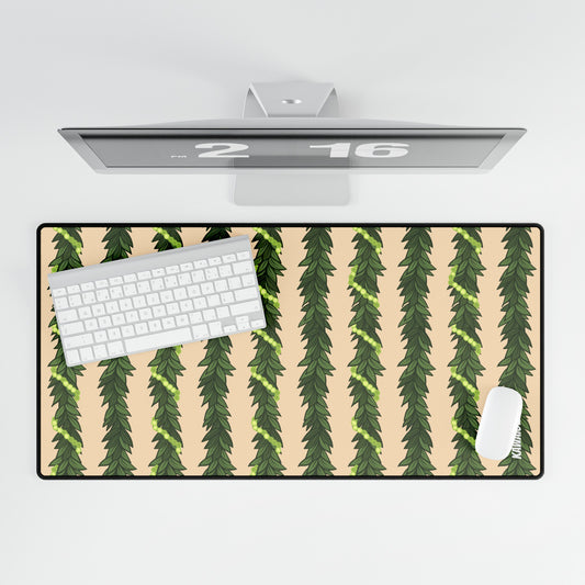 Maile & Mokihana Lei Desk Mat