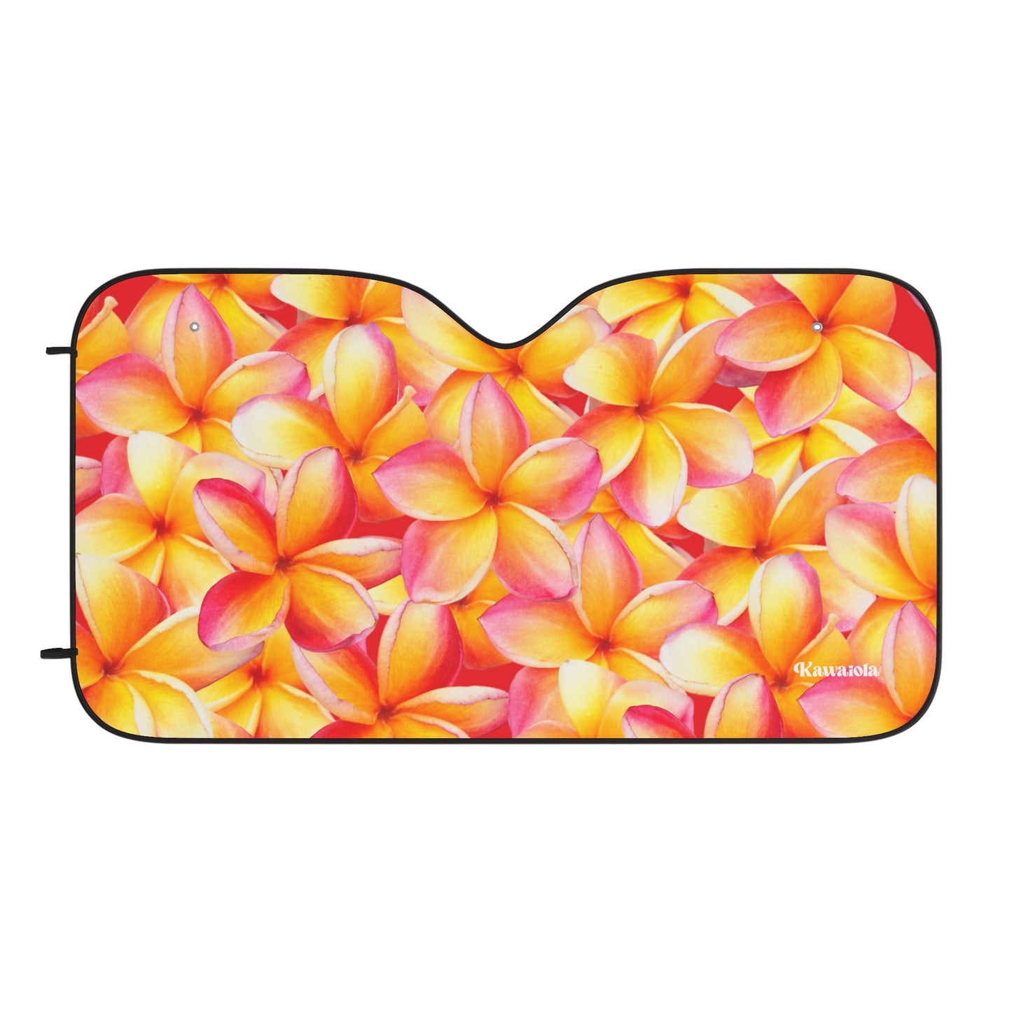 Red Plumeria Vehicle Sun Shade