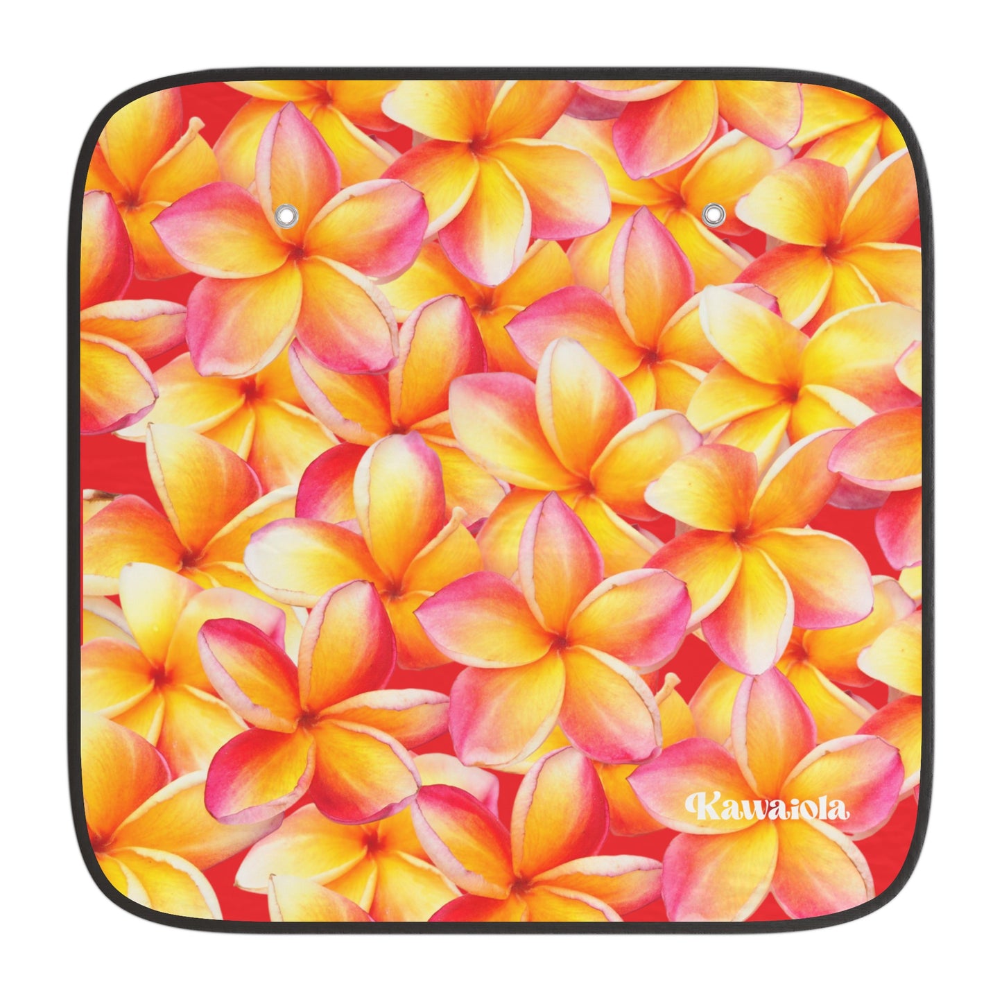 Red Plumeria Vehicle Sun Shade