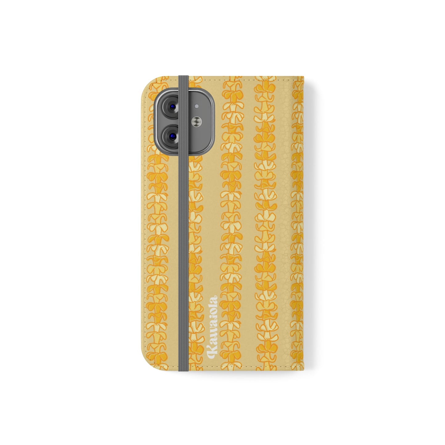 Golden Puakenikeni Lei Flip Case