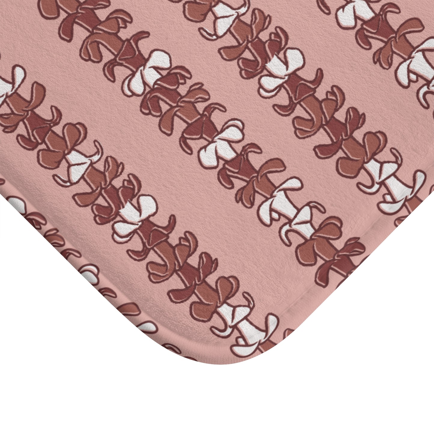 Mauve Puakenikeni Memory Foam Bath Mat