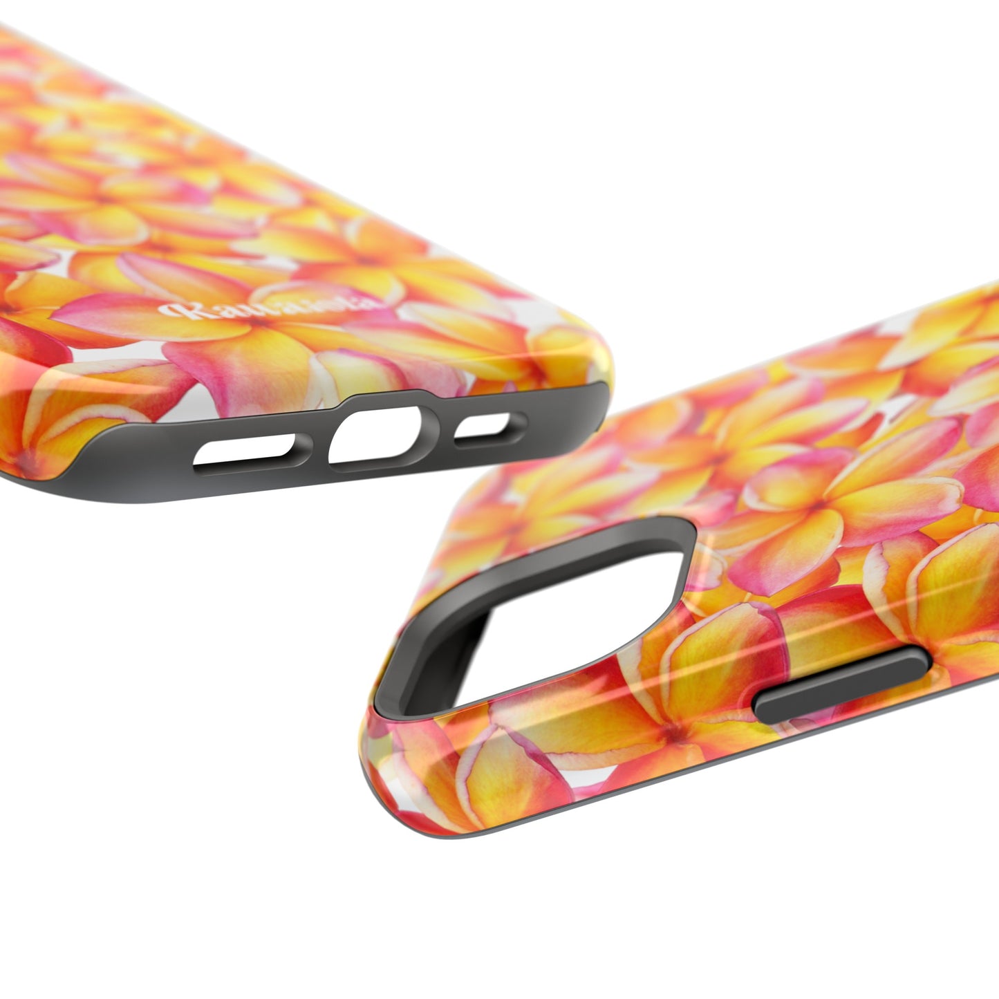 White Plumeria MagSafe Tough Phone Case