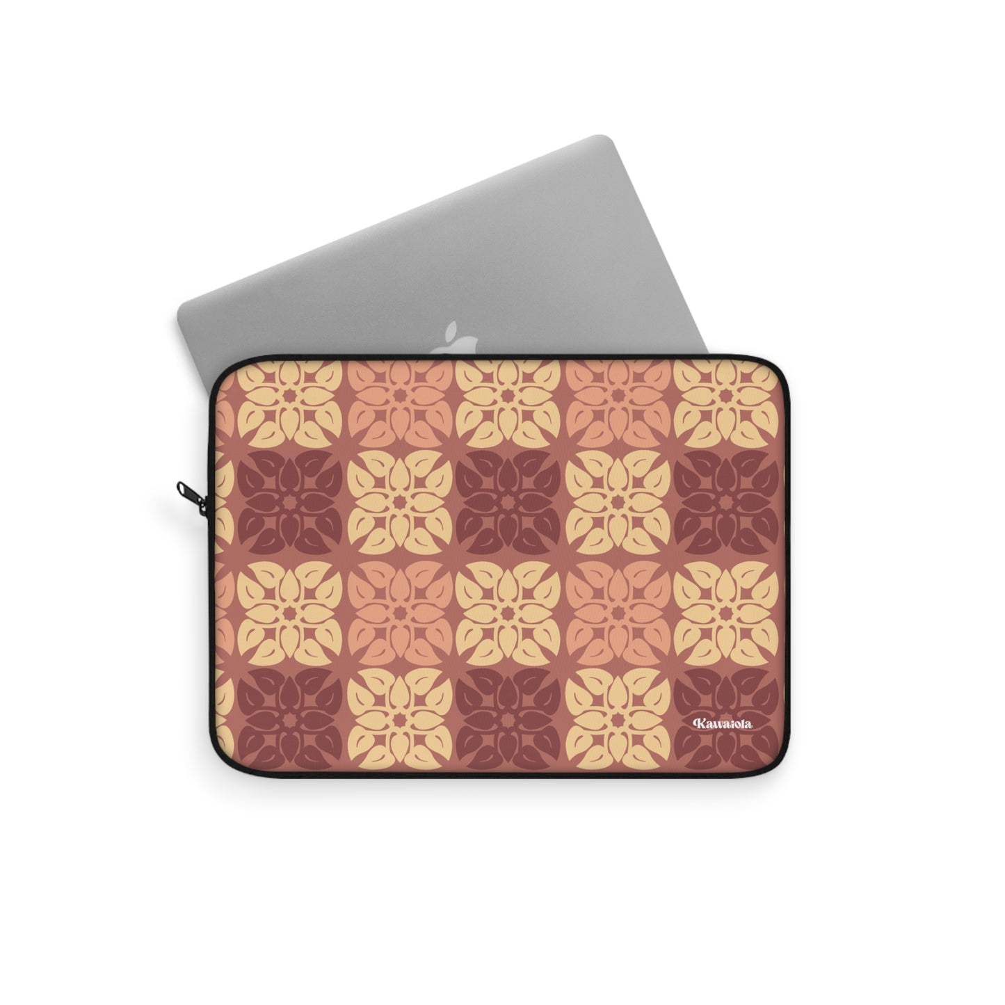 Anthurium Quilt Pattern Laptop Sleeve