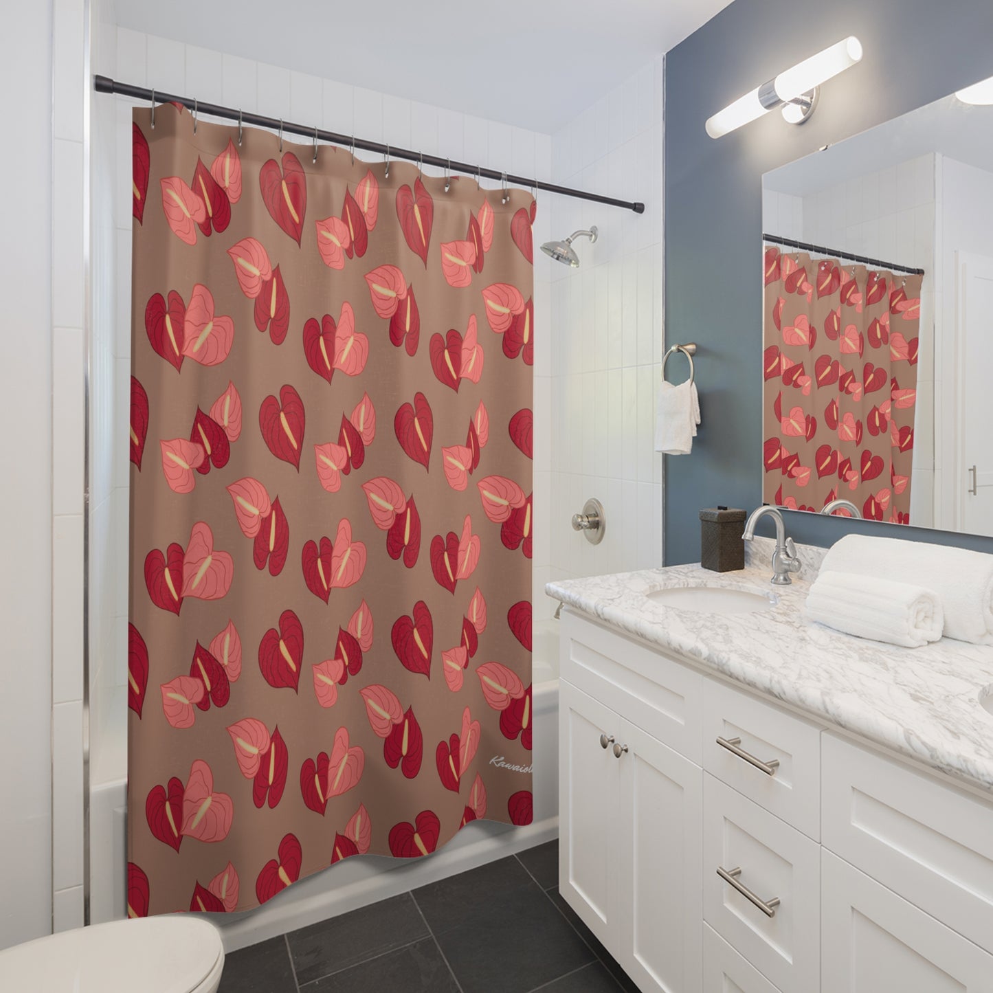 Anthurium Shower Curtain