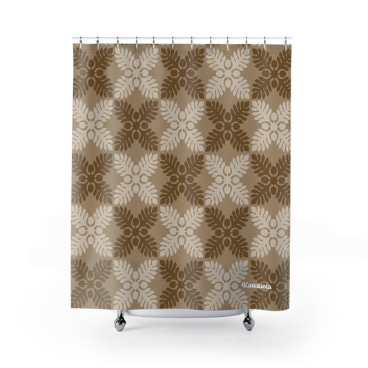 Ulu Quilt Pattern Shower Curtain