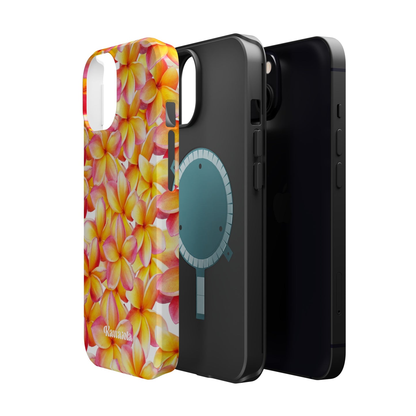 White Plumeria MagSafe Tough Phone Case