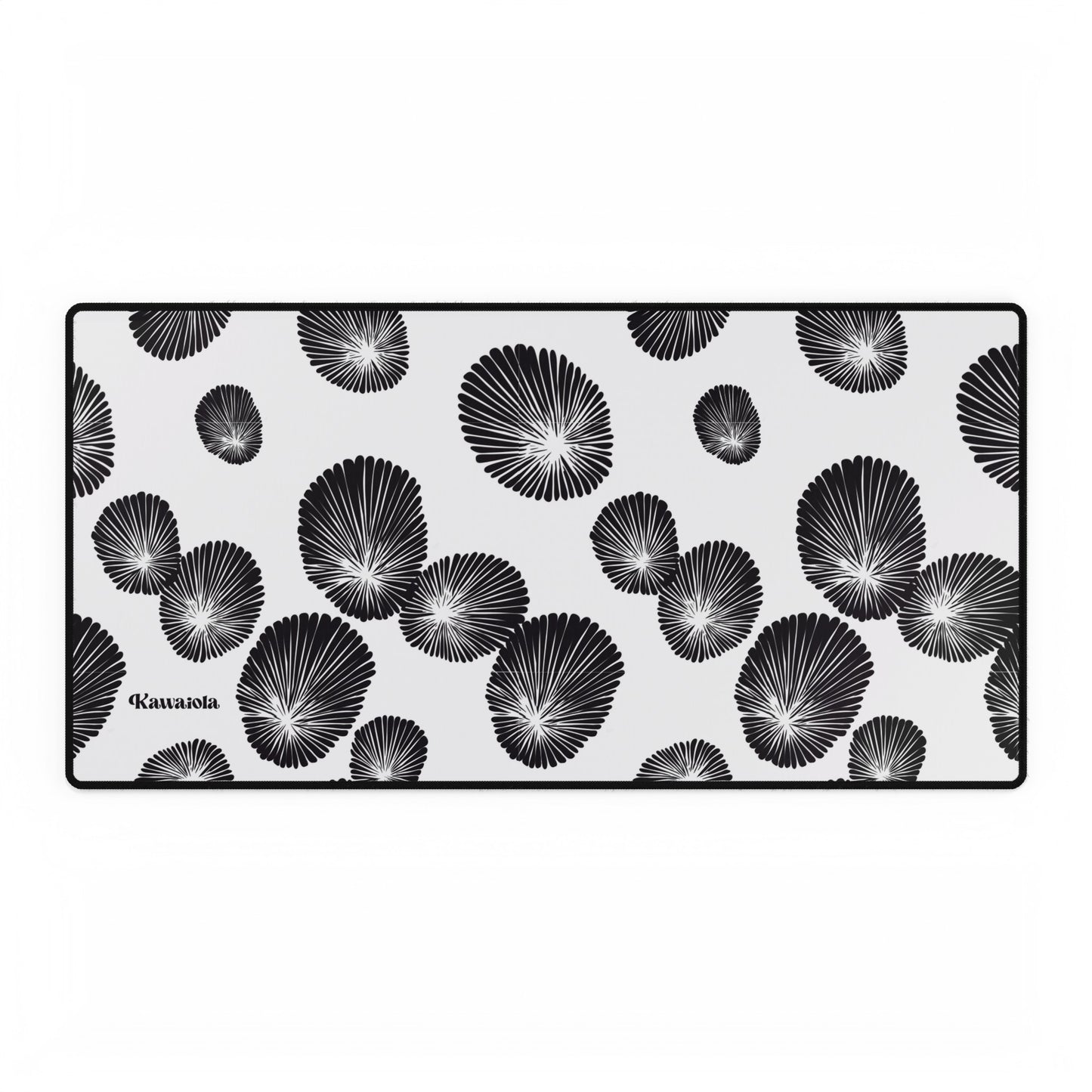 Black & White Opihi Desk Mat