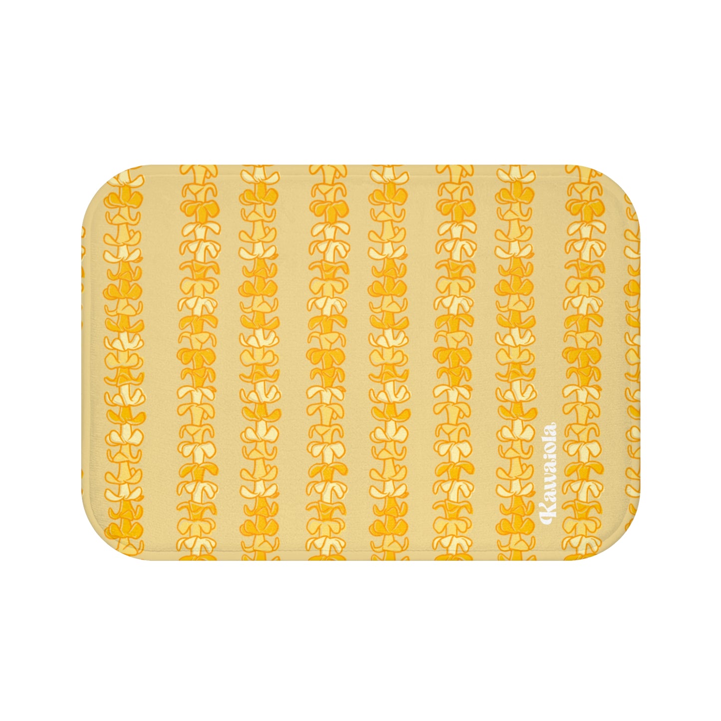 Golden Puakenikeni Memory Foam Bath Mat