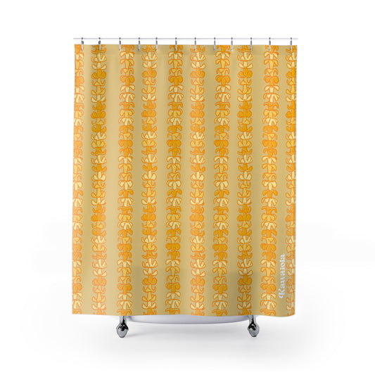 Golden Puakenikeni Shower Curtain