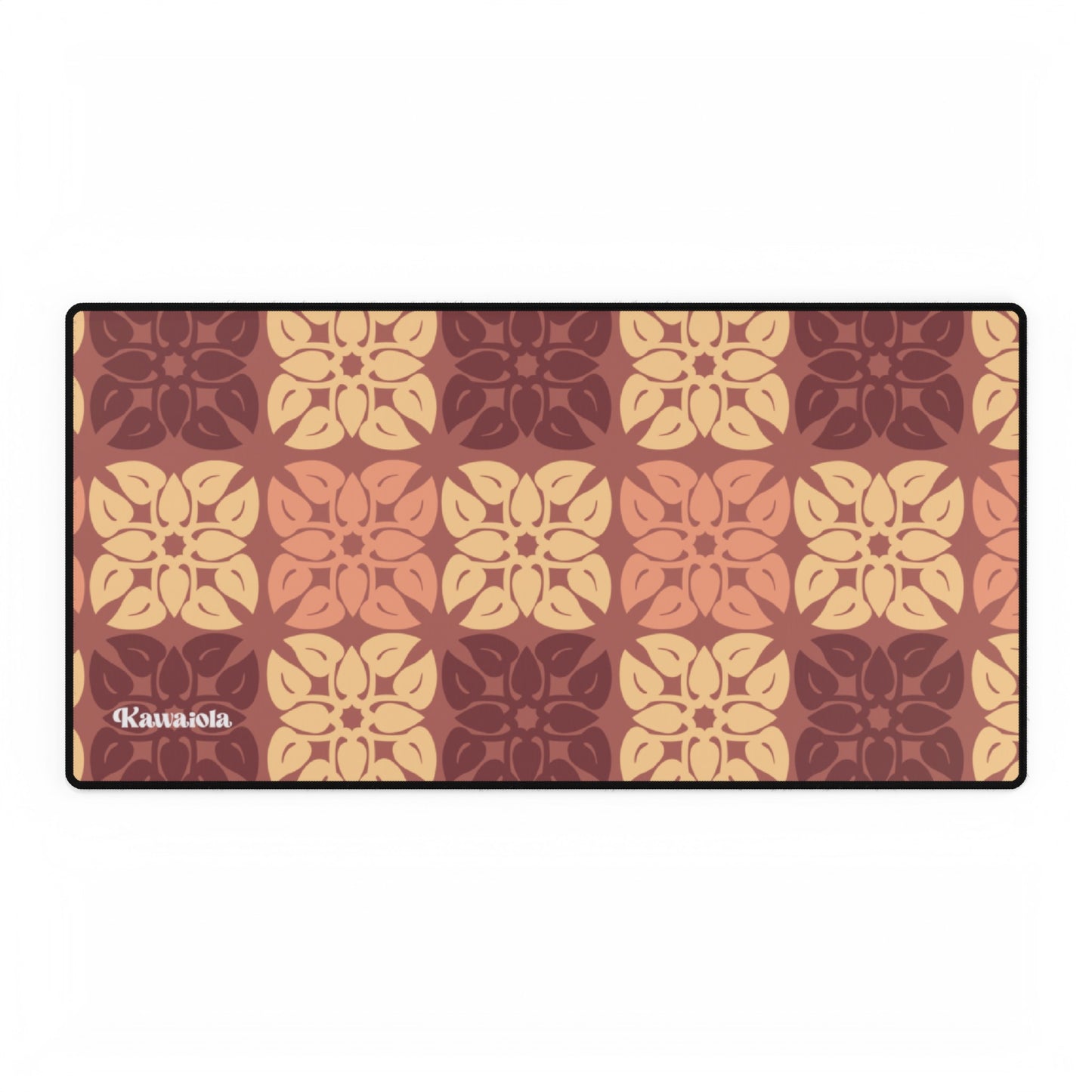 Anthirium Quilt Pattern Desk Mat