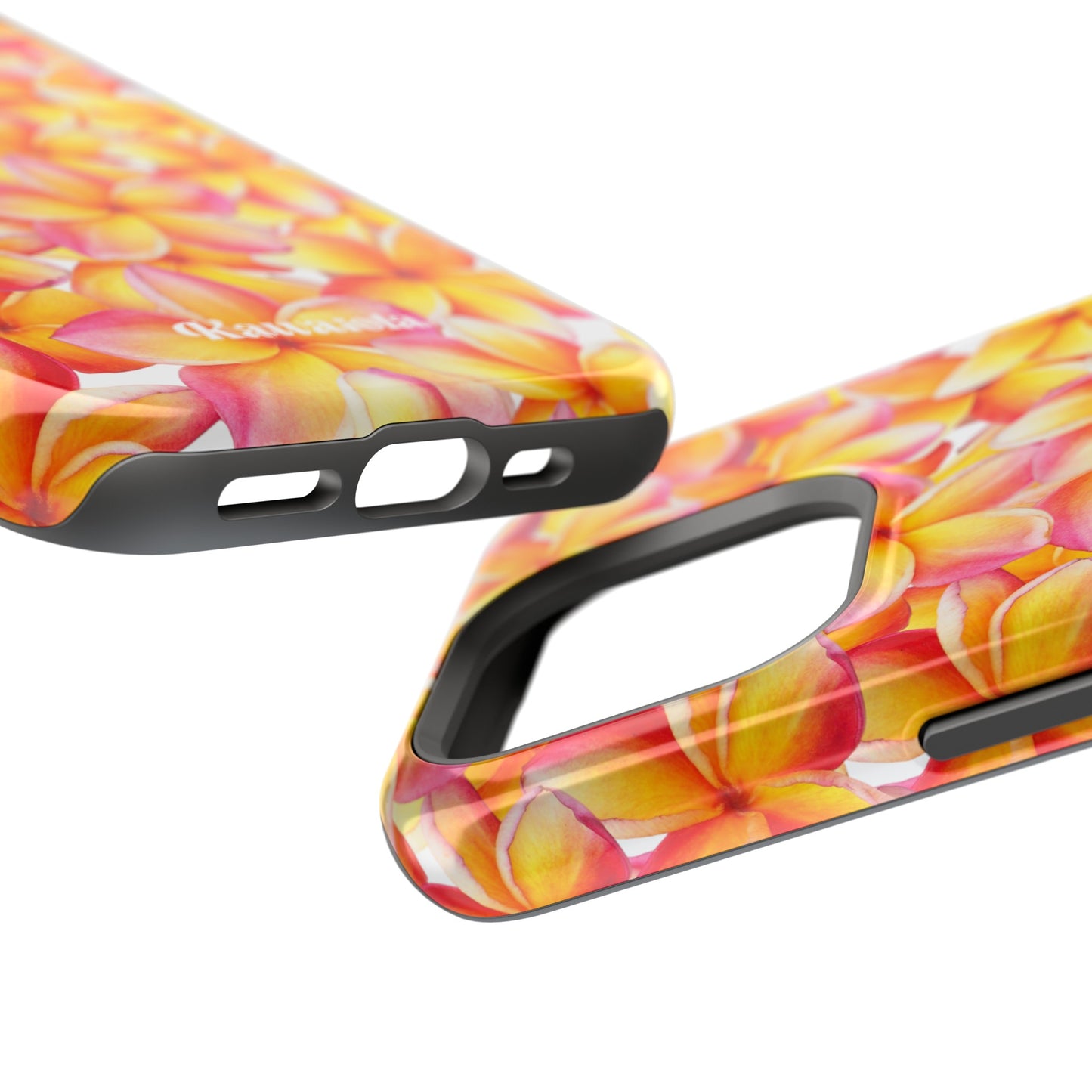 White Plumeria MagSafe Tough Phone Case