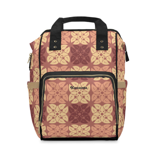 Laua'e Quilt Pattern Diaper Backpack