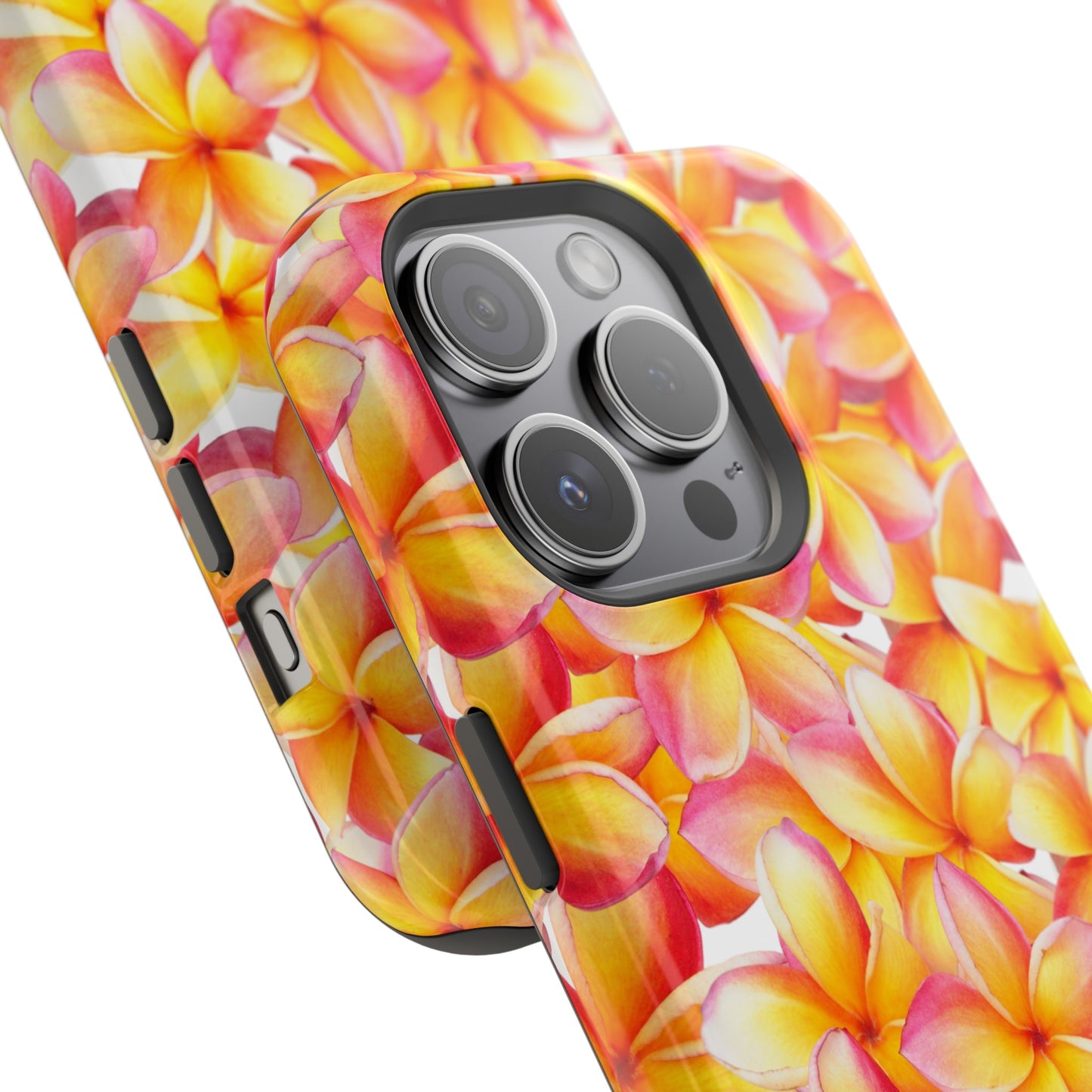 White Plumeria MagSafe Tough Phone Case