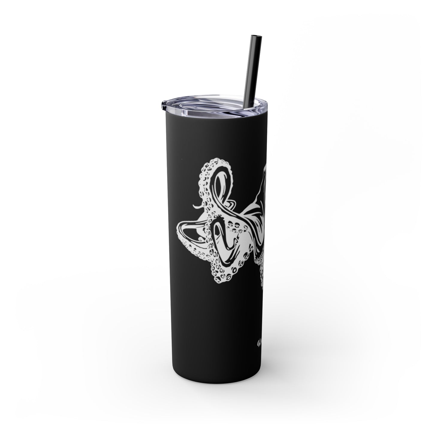 He'e Skinny Tumbler with Straw, 20oz