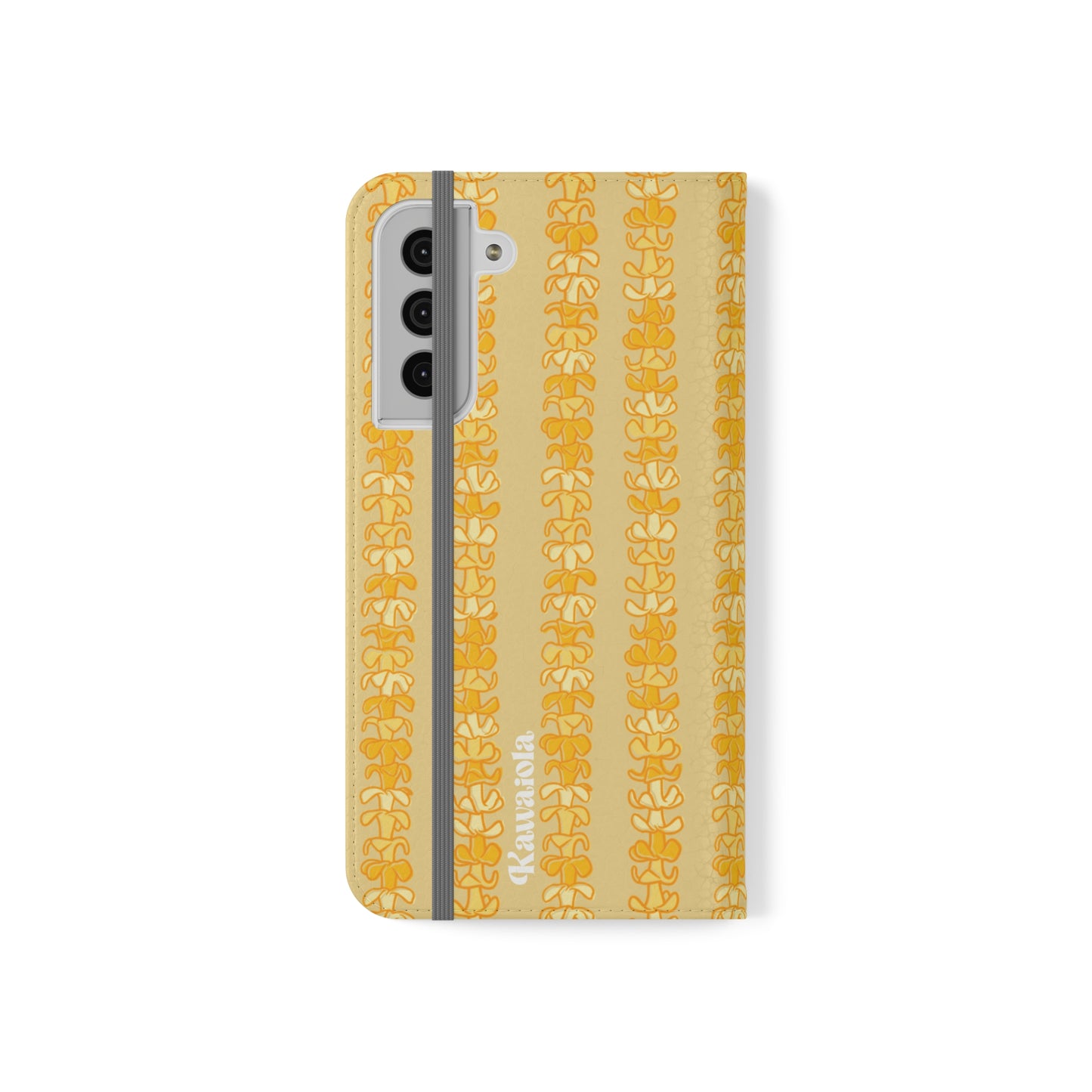 Golden Puakenikeni Lei Flip Case