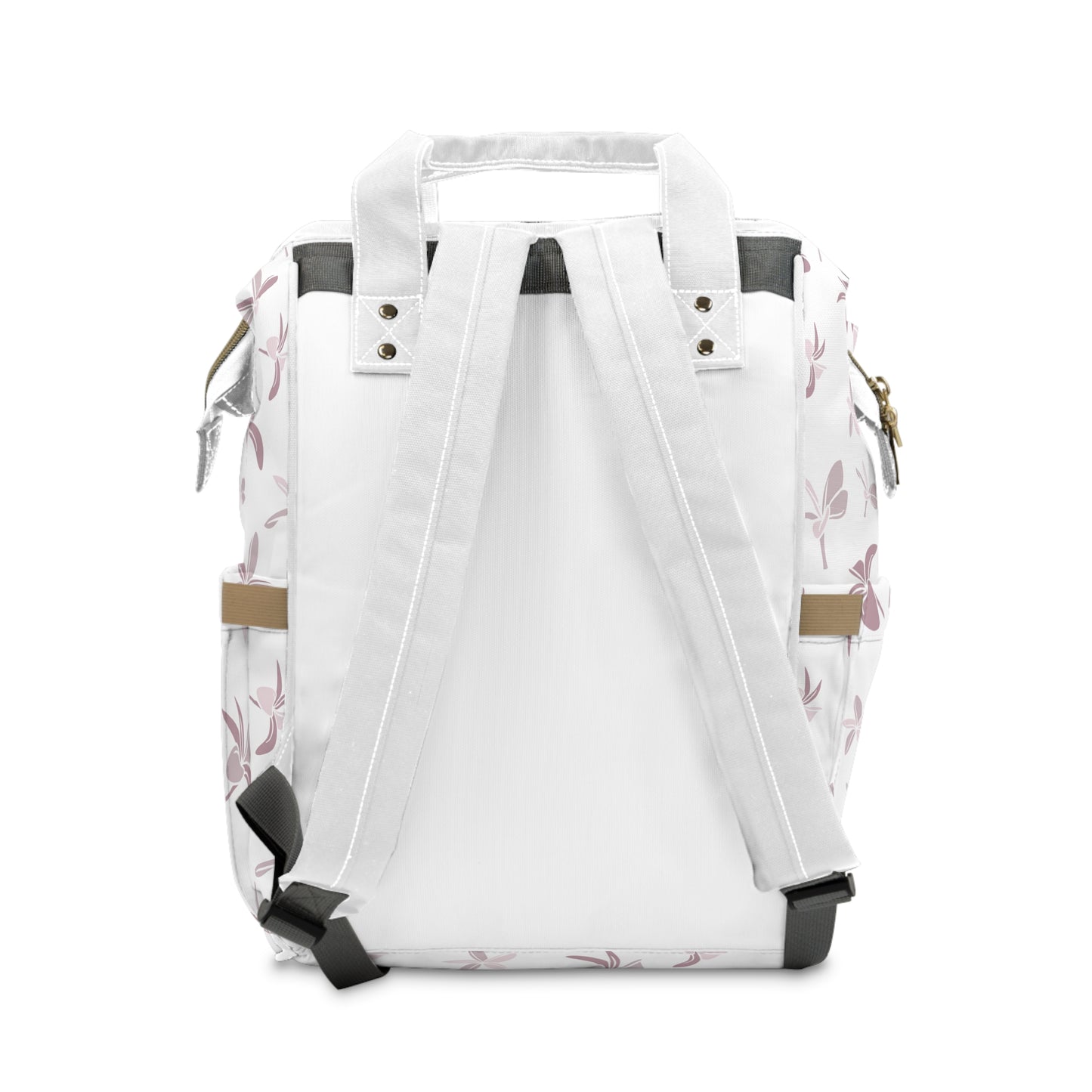 Plumeria Pattern Diaper Backpack