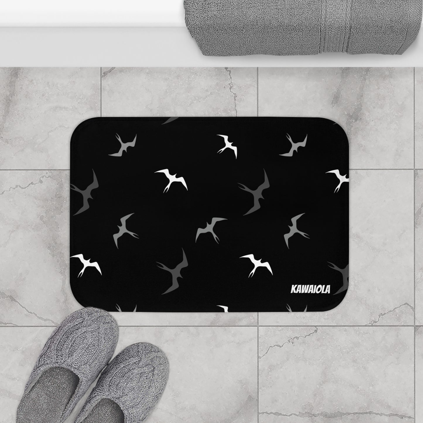 Midnight 'I'iwi Bath Mat