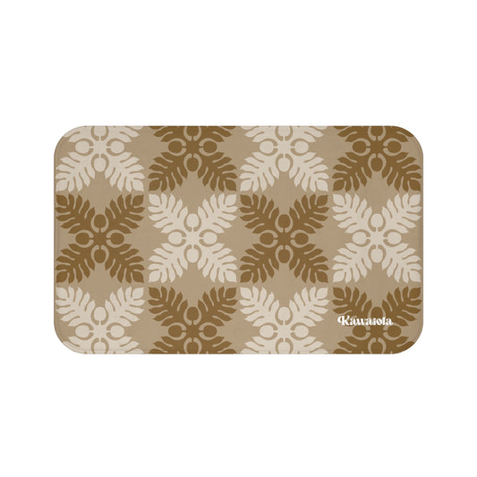 Ulu Quilt Pattern Memory Foam Bath Mat