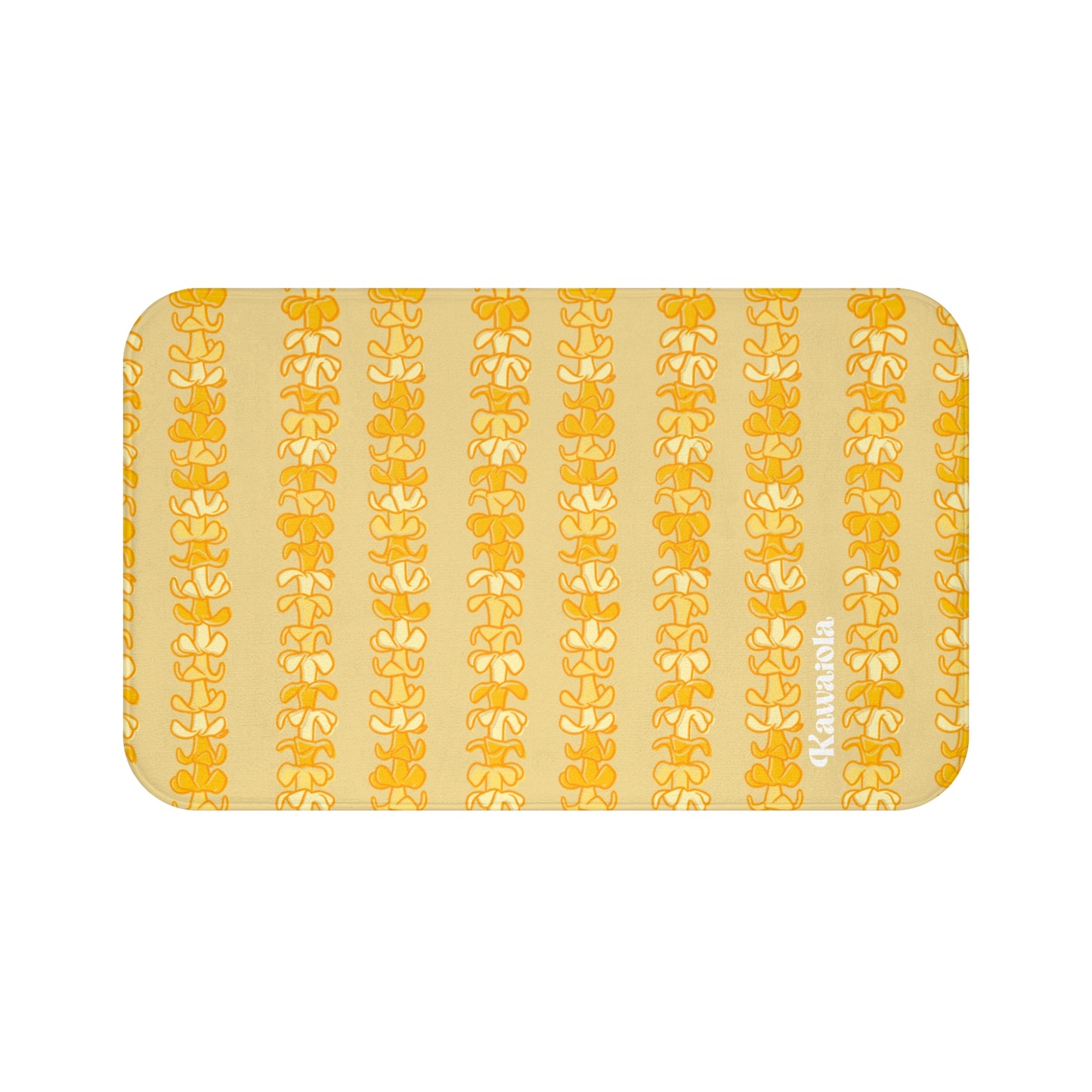 Golden Puakenikeni Memory Foam Bath Mat