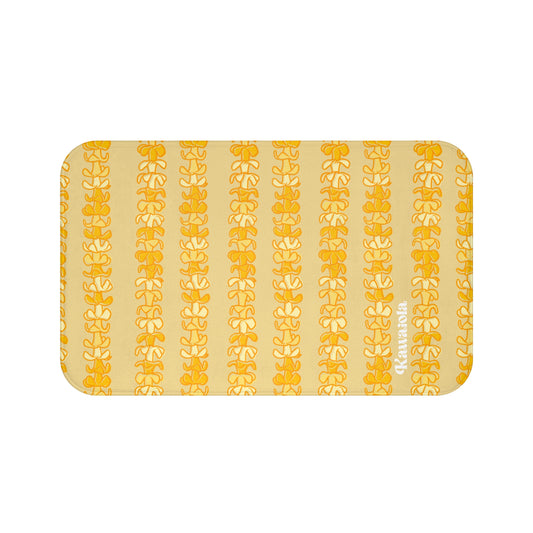 Golden Puakenikeni Memory Foam Bath Mat