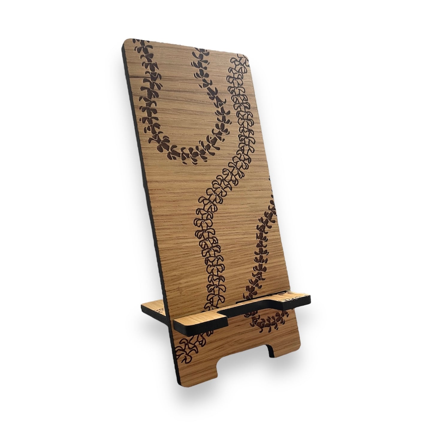 Curvy Puakenikeni Lei Phone Stand