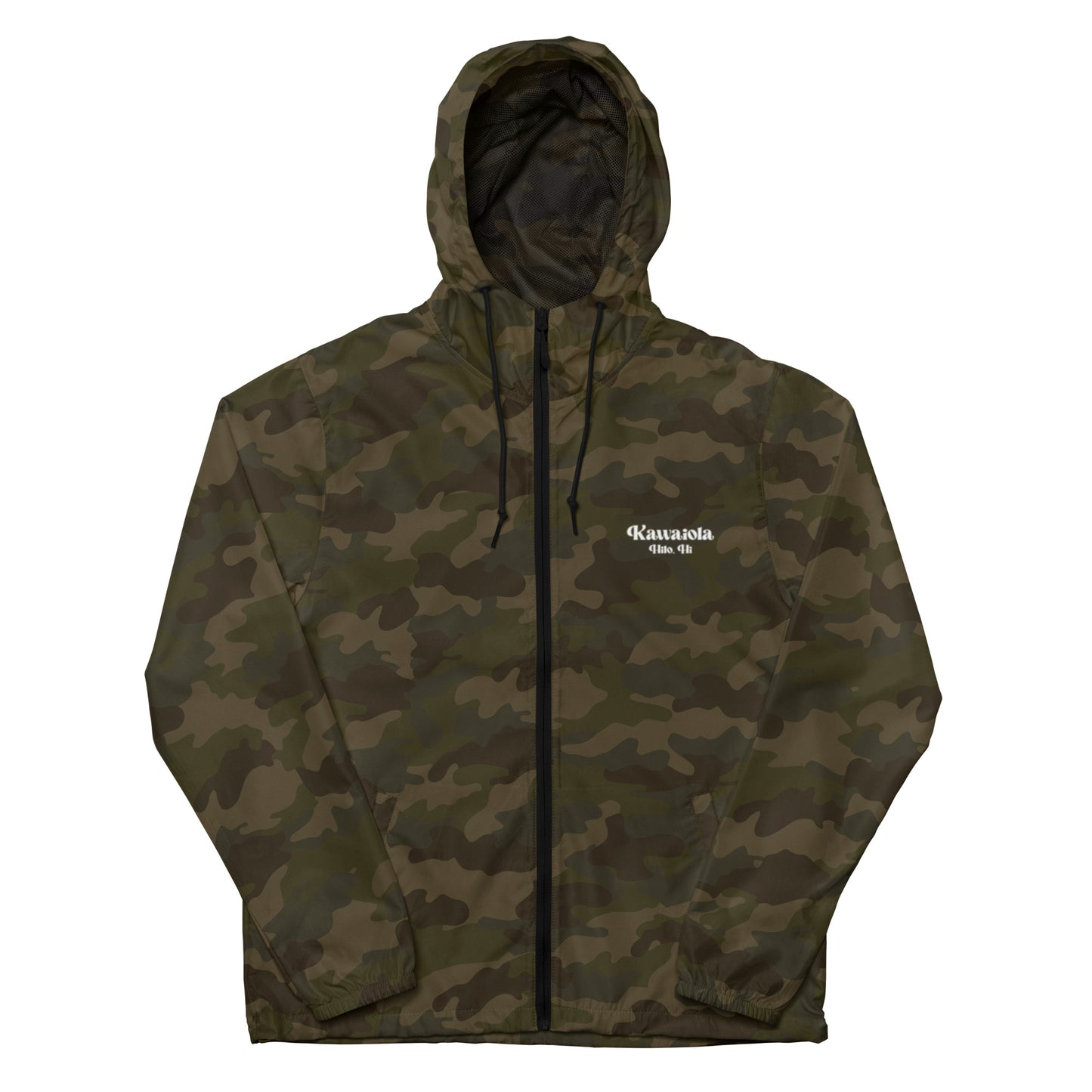 Kawaiola Camo Unisex Lightweight Zip Up Windbreaker